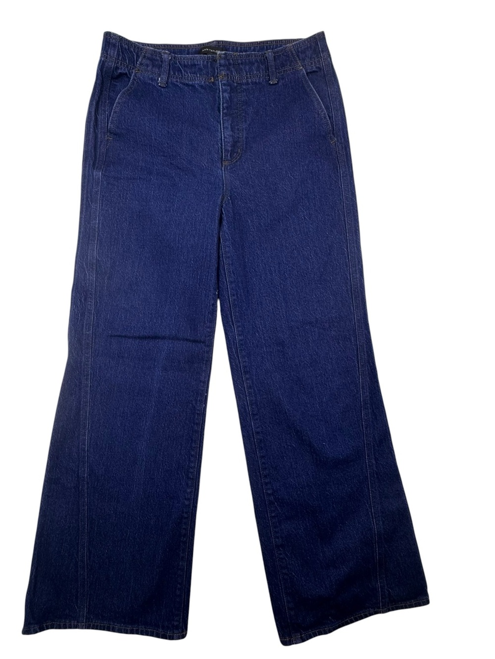 Ann Taylor The Wide Leg High Rise Stretch Jeans Blue Size 6